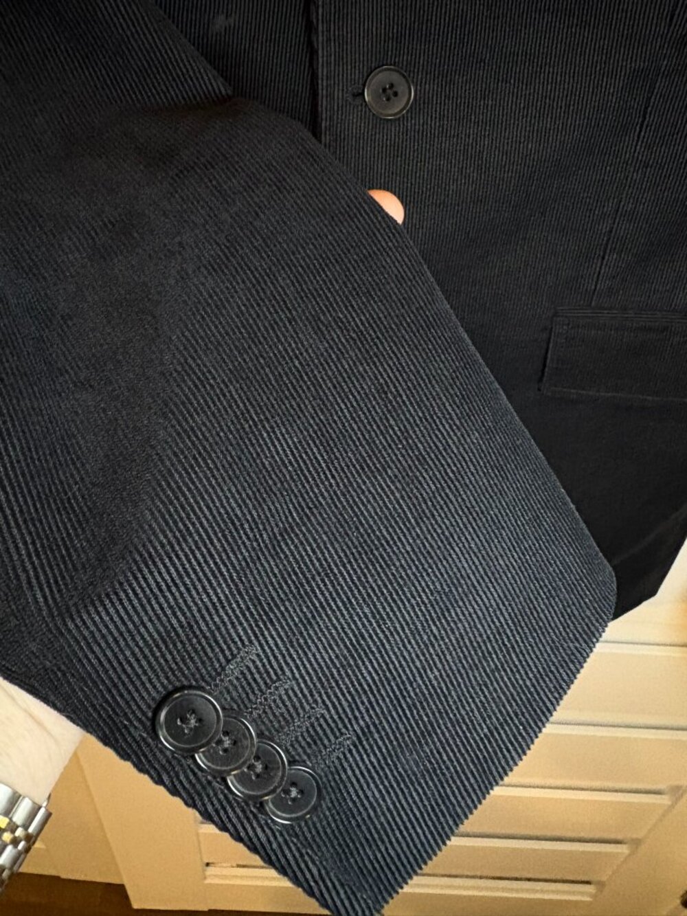 Banana Republic Men’s Black Heritage Academia Corduroy Tailored Fit Blazer 40R - Picture 7 of 14
